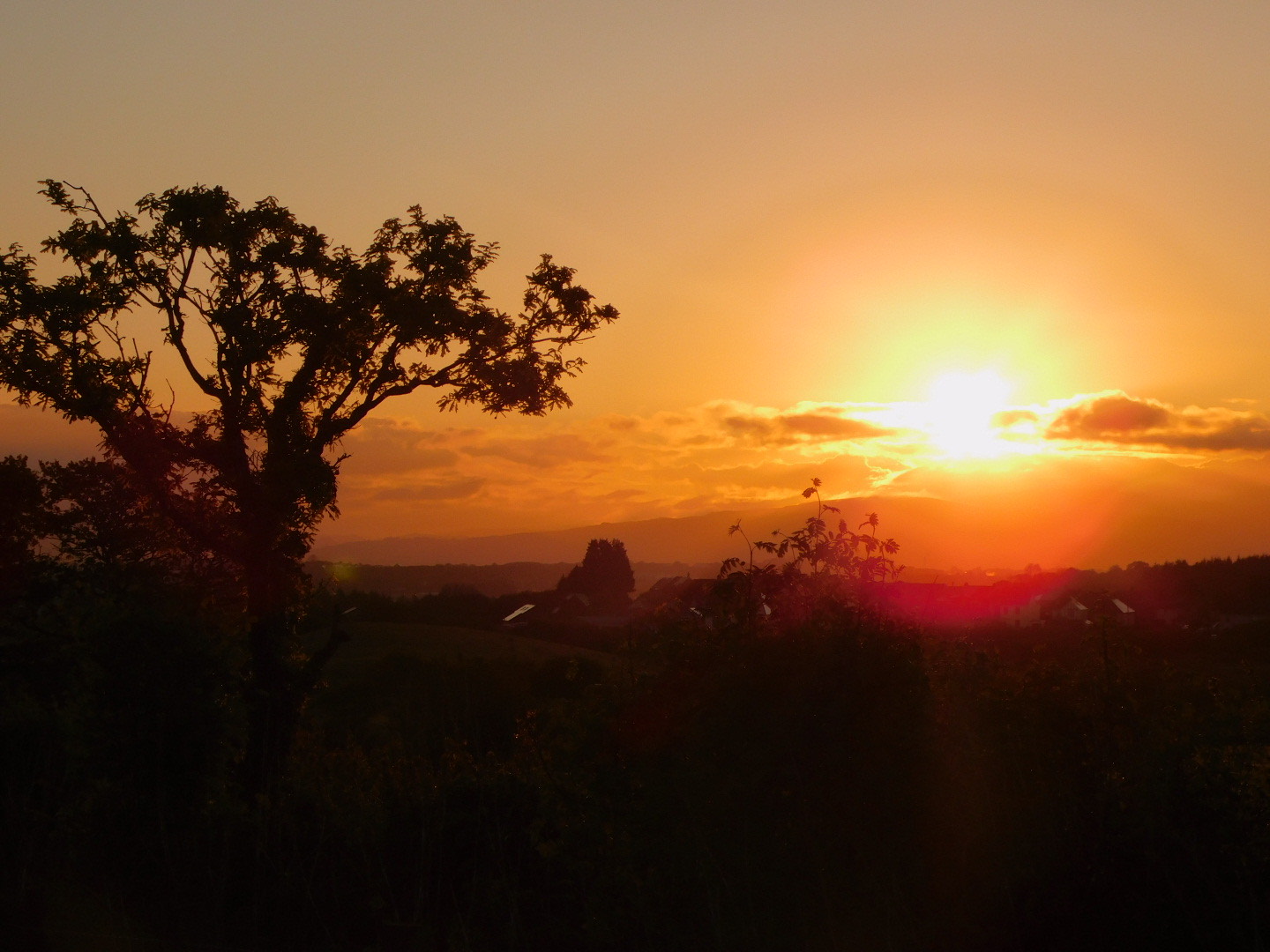 Sunset over the Gwendraeth Valley