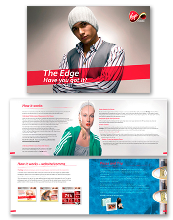 Virgin Media rewards and recognition scheme - printed brochure