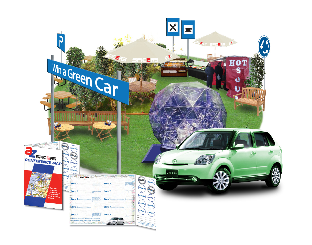 Conference driving A-Z themed concept